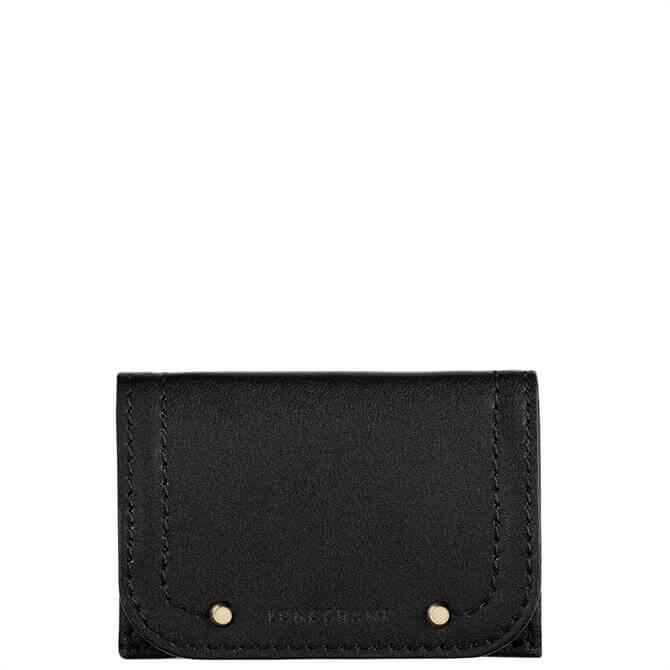 Longchamp Cavalcade Black Compact Wallet